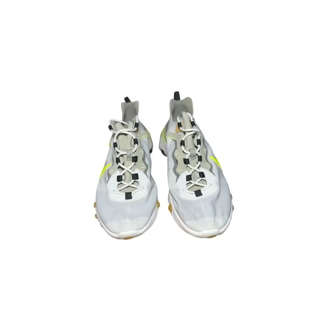 Nike react Lightweight Trainer - Light Gray with Neon Yellow Swoosh size 11